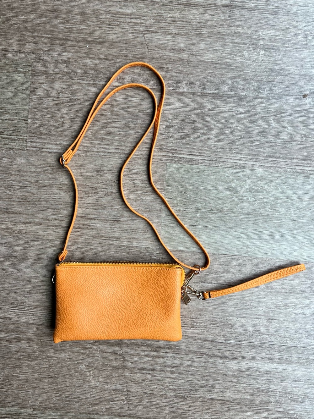 Leather Convertible Crossbody Wristlet - Picture 5 of 5